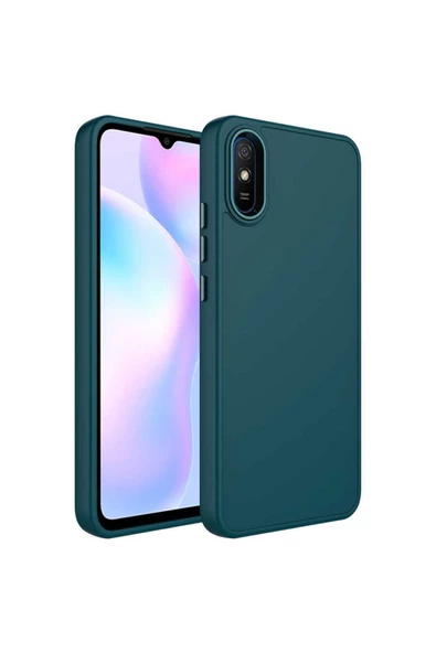 CEPCASE    Xiaomi Redmi 9a Kılıf Metal Kamera Çerçeve Metal Buton Orjinal Kalıp Silikon Kapak - 2