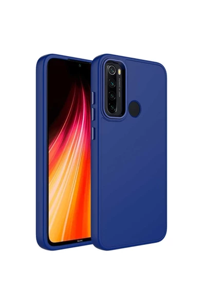 CEPCASE    Xiaomi Redmi Note 8 Kılıf Metal Kamera Çerçeve Metal Buton Orjinal Kalıp Silikon Kapak - 2