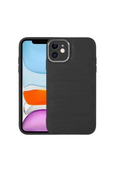 CEPCASE    Iphone 12 Kılıf Kamera Korumalı Parlak Yumuşak Yüzey Airbag Tam Koruma Kapak - Resim 2