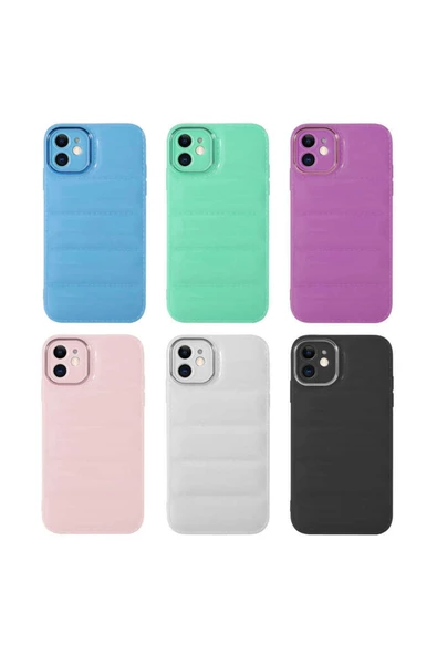 CEPCASE    Iphone 12 Kılıf Kamera Korumalı Parlak Yumuşak Yüzey Airbag Tam Koruma Kapak - Resim 3