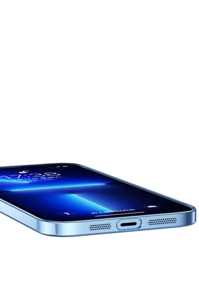 CEPCASE    Iphone 13 Kılıf Renkli Çerçeveli Arkası Şeffaf Metal Buton Sert Pc Silikon Kapak - Resim 4