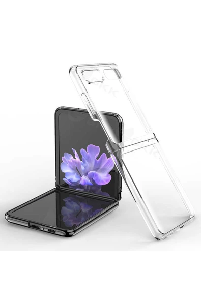 CEPCASE    Galaxy Z Flip Kılıf Metal Görünüm Kamera Korumalı Tam Kalıp Kapak ürün görseli