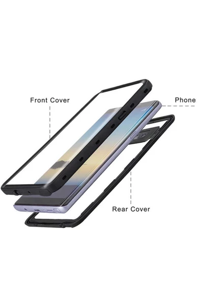 CEPCASE    Samsung Galaxy Note 9 Kılıf Su Geçirmez Anti Shock Tam Uyumlu Kalıp 2 Parça Kılıf - Resim 2