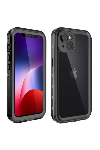 CEPCASE    Iphone 13 Kılıf Su Geçirmez Anti Shock Tam Uyumlu Kalıp 2 Parça Kılıf