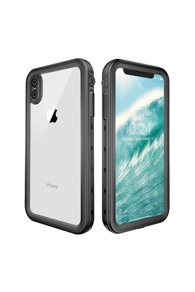 CEPCASE    Iphone Xs Max Kılıf Su Geçirmez Anti Shock Tam Uyumlu Kalıp 2 Parça Kılıf