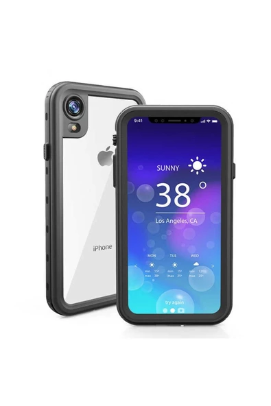 CEPCASE    Iphone Xr Kılıf Su Geçirmez Anti Shock Tam Uyumlu Kalıp 2 Parça Kılıf