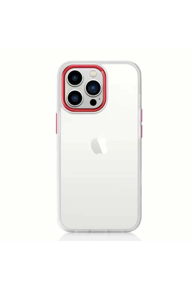 CEPCASE    Iphone 12 Pro Kılıf Parlak Krom Çerçeveli Kamera Korumalı Metal Tuşlu Tam Koruma ürün görseli