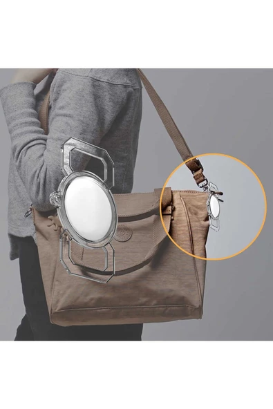 CEPCASE    Airtag Uyumlu Silikon Anahtarlık Askılı Kemer Takmalı Kapaklı Tasarım - 5