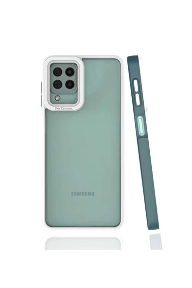 CEPCASE    Samsung Galaxy A22 4g Uyumlu Kılıf Darbe Emici Kamera Lens Korumalı Arkası Mat Kapak ürün görseli