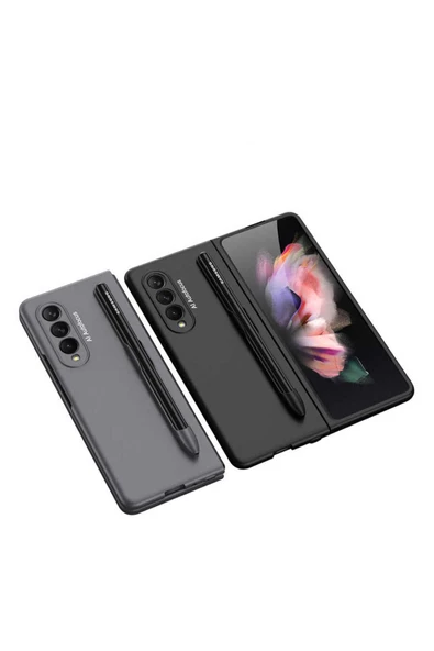 CEPCASE    Galaxy Z Fold 3 Kılıf Kalem Bölmeli S-pen Luxury Tasım Tam Koruma Kapak - 2