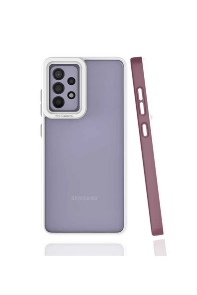 CEPCASE    Samsung Galaxy A72 Uyumlu Kılıf Darbe Emici Kamera Lens Korumalı