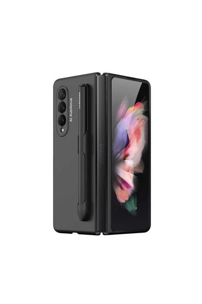 CEPCASE    Galaxy Z Fold 3 Kılıf Kalem Bölmeli S-pen Luxury Tasım Tam Koruma Kapak