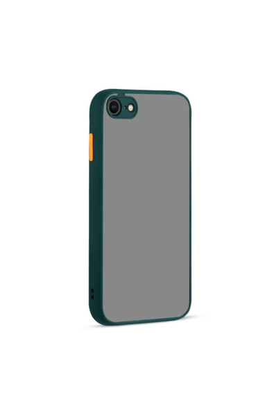 CEPCASE    Iphone 7 Kılıf Lens Korumalı Mat Arka Yüzey Tam Korumalı Kapak