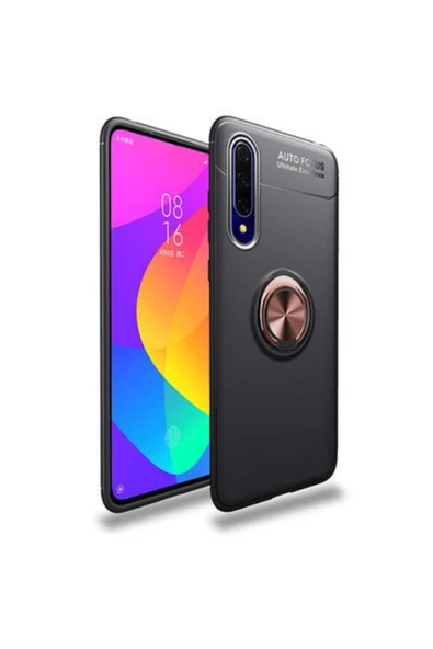 CEPCASE    Huawei P Smart Pro 2019 Kılıf Yüzüklü Standlı Soft Parmak Izi Bırakmaz+nano Ekran Koruma