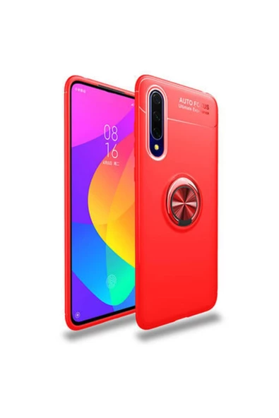 CEPCASE    Huawei P Smart Pro 2019 Kılıf Yüzüklü Standlı Soft Parmak Izi Bırakmaz+nano Ekran Koruma