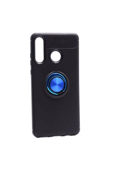 CEPCASE    Huawei P30 Lite Kılıf Yüzüklü Standlı Soft Parmak Izi Bırakmaz+nano Ekran Koruma