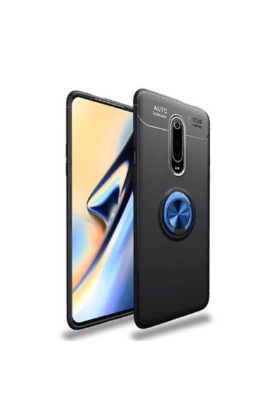 CEPCASE    Xiaomi Mi 9t Kılıf Yüzüklü Standlı Soft Parmak Izi Bırakmaz+nano Ekran Koruma