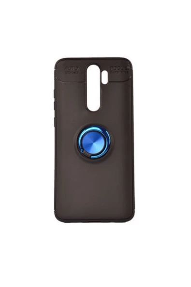 CEPCASE    Xiaomi Redmi Note 8 Pro Kılıf Yüzüklü Standlı Soft Parmak Izi Bırakmaz+nano Ekran Koruma