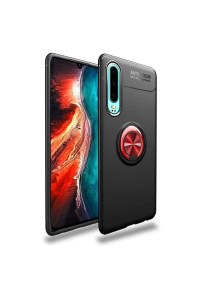 CEPCASE    Huawei P30 Kılıf Yüzüklü Standlı Soft Parmak Izi Bırakmaz+nano Ekran Koruma ürün görseli