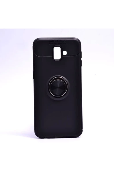 CEPCASE    Samsung Galaxy J6 Plus Kılıf Yüzüklü Standlı Soft Parmak Izi Bırakmaz+nano Ekran Koruma ürün görseli