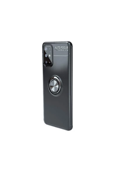CEPCASE    Samsung Galaxy S20 Plus Kılıf Yüzüklü Standlı Soft Parmak Izi Bırakmaz+nano Ekran Koruma