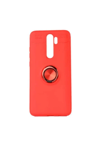 CEPCASE    Xiaomi Redmi Note 8 Pro Kılıf Yüzüklü Standlı Soft Parmak Izi Bırakmaz+nano Ekran Koruma