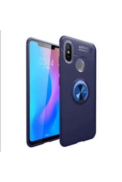 CEPCASE    Xiaomi Mi 8 Kılıf Yüzüklü Standlı Soft Parmak Izi Bırakmaz+nano Ekran Koruma ürün görseli 1