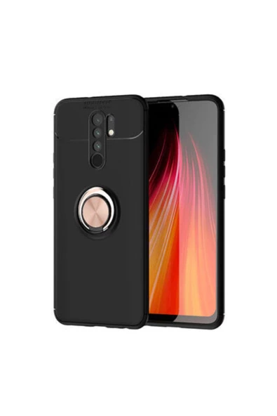 CEPCASE    Xiaomi Redmi 9 Kılıf Yüzüklü Standlı Soft Parmak Izi Bırakmaz+nano Ekran Koruma ürün görseli