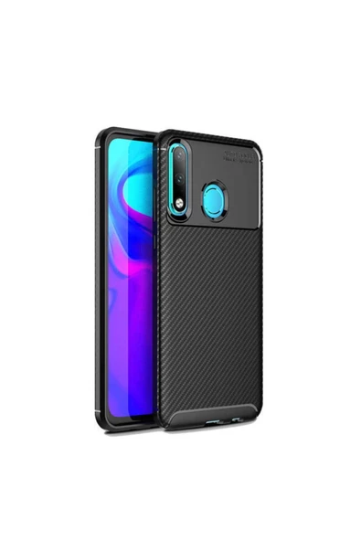 CEPCASE    Huawei P30 Lite Kılıf Ultra Slim Fit Karbon Tasarım Tam Kalıp+nano Ekran Koruma
