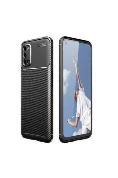 CEPCASE    Oppo A52 Kılıf Ultra Slim Fit Karbon Tasarım Tam Kalıp+nano Ekran Koruma