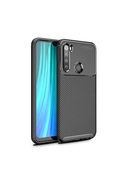 CEPCASE    Xiaomi Redmi Note 8 Kılıf Ultra Slim Fit Karbon Tasarım Tam Kalıp+nano Ekran Koruma