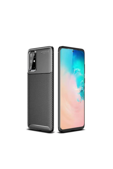 CEPCASE    Samsung Galaxy S20 Plus Kılıf Ultra Slim Fit Karbon Tasarım Tam Kalıp+nano Ekran Koruma