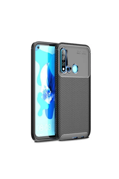 CEPCASE    Huawei P20 Lite 2019 Kılıf Ultra Slim Fit Karbon Tasarım Tam Kalıp+nano Ekran Koruma