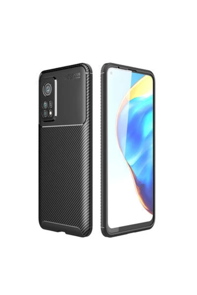 CEPCASE    Xiaomi Mi 10t Pro Kılıf Ultra Slim Fit Karbon Tasarım Tam Kalıp+nano Ekran Koruma ürün görseli