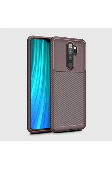CEPCASE    Xiaomi Redmi Note 8 Pro Kılıf Ultra Slim Fit Karbon Tasarım Tam Kalıp+nano Ekran Koruma