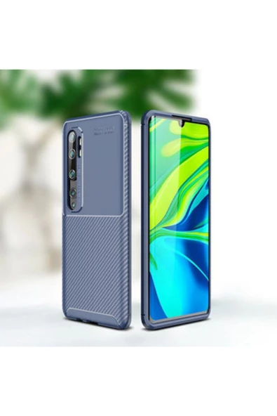 CEPCASE    Xiaomi Mi Note 10 Pro Kılıf Ultra Slim Fit Karbon Tasarım Tam Kalıp+nano Ekran Koruma ürün görseli