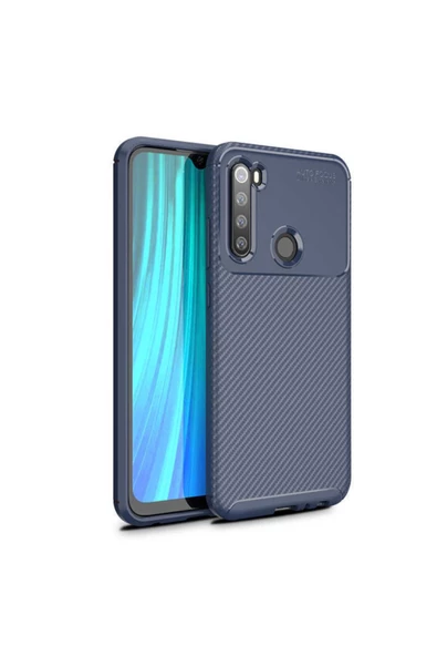 CEPCASE    Xiaomi Redmi Note 8 Kılıf Ultra Slim Fit Karbon Tasarım Tam Kalıp+nano Ekran Koruma