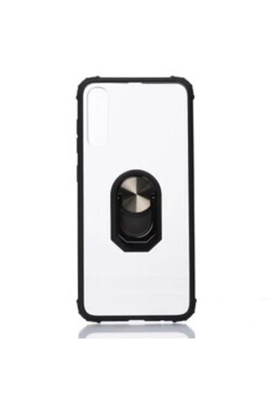 CEPCASE    Galaxy A30s Uyumlu Yüzüklü Standlı Manetik Şeffaf Tam Koruma Kılıf ürün görseli