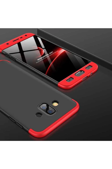 CEPCASE    Galaxy J7 Duo Kılıf 3 Parça Tam Koruma Zore Ays Kapak ürün görseli 1