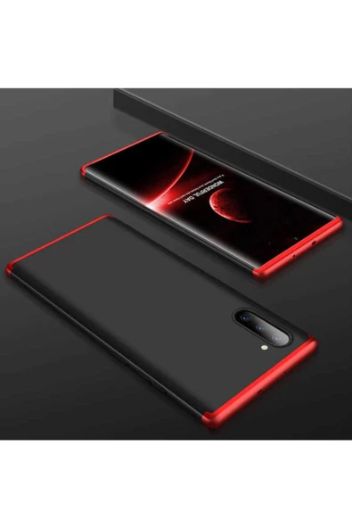 CEPCASE    Galaxy Note 10 Kılıf 3 Parça Tam Koruma Zore Ays Kapak