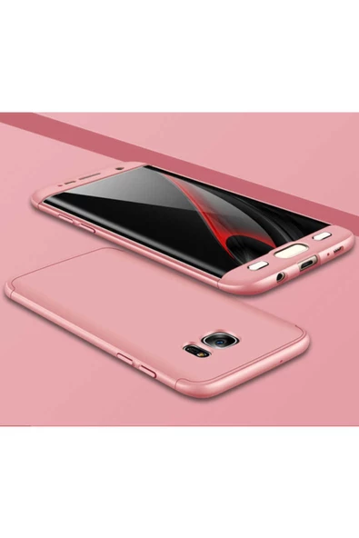 CEPCASE    Galaxy S7 Edge Kılıf 3 Parça Tam Koruma Zore Ays Kapak - 1