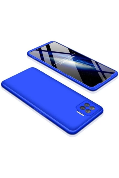 CEPCASE    Oppo Reno 4 Lite Kılıf 3 Parça Tam Koruma Zore Ays Kapak
