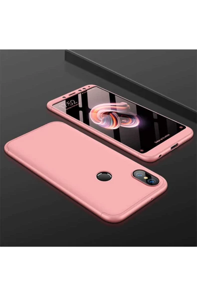 CEPCASE    Xiaomi Redmi Note 6 Pro Kılıf 3 Parça Tam Koruma Zore Ays Kapak