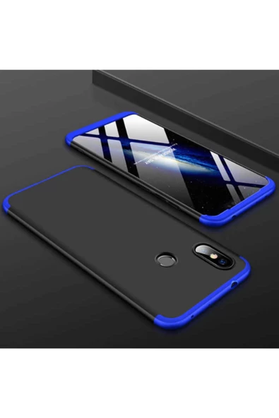 CEPCASE    Xiaomi Redmi Note 6 Pro Kılıf 3 Parça Tam Koruma Zore Ays Kapak
