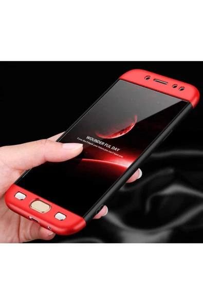 CEPCASE    Galaxy J530 Pro Kılıf 3 Parça Tam Koruma Zore Ays Kapak - 1
