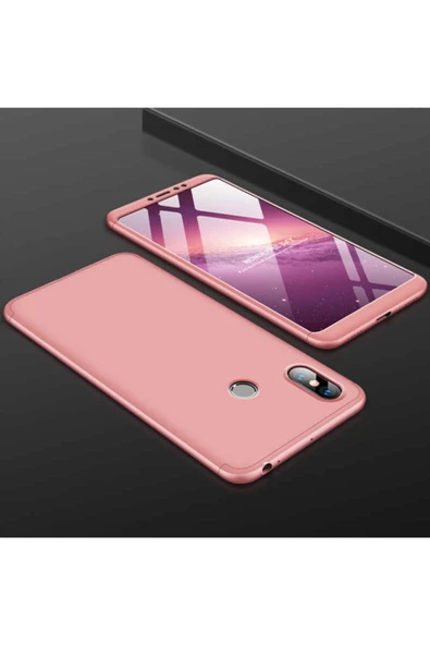 CEPCASE    Xiaomi Mi Max 3 Kılıf 3 Parça Tam Koruma Zore Ays Kapak