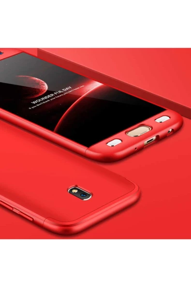 CEPCASE    Galaxy J530 Pro Kılıf 3 Parça Tam Koruma Zore Ays Kapak - 1