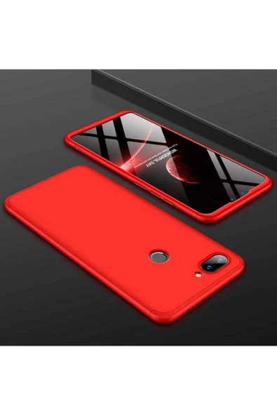 CEPCASE    Xiaomi Mi 8 Lite Kılıf 3 Parça Tam Koruma Zore Ays Kapak
