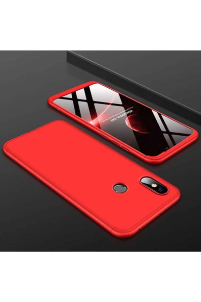 CEPCASE    Xiaomi Mi Max 3 Kılıf 3 Parça Tam Koruma Zore Ays Kapak