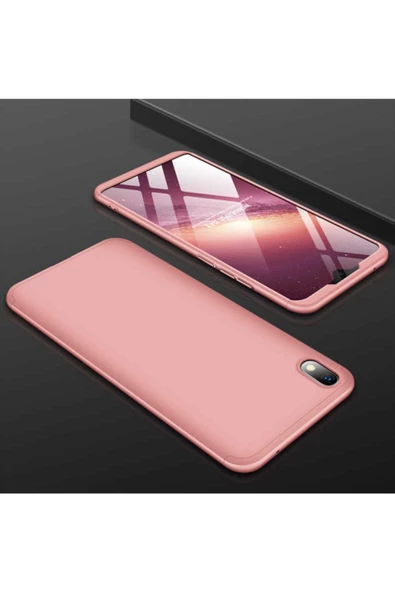 CEPCASE    Xiaomi Redmi 7a Kılıf 3 Parça Tam Koruma Zore Ays Kapak - 1
